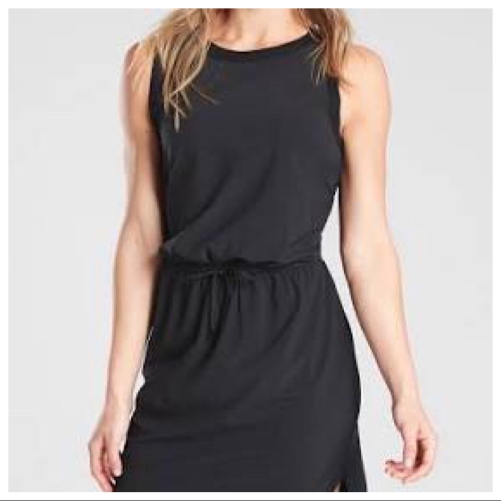 James Perse Black Cotton Summer Tank Dress